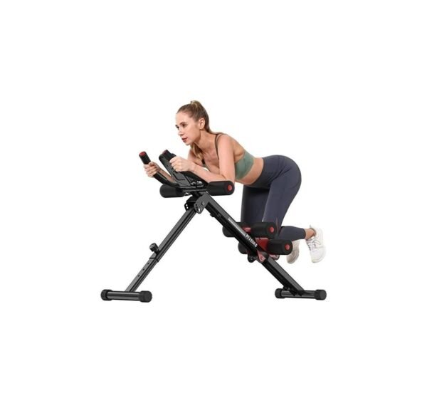 FLYBIRD Ab Workout Equipment, Adjustable Ab Machine Full Body Workout for Home Gym, Strength Training Exercise Equipment for Body Shaping Foldable Waist Trainer Suitable for Beginner